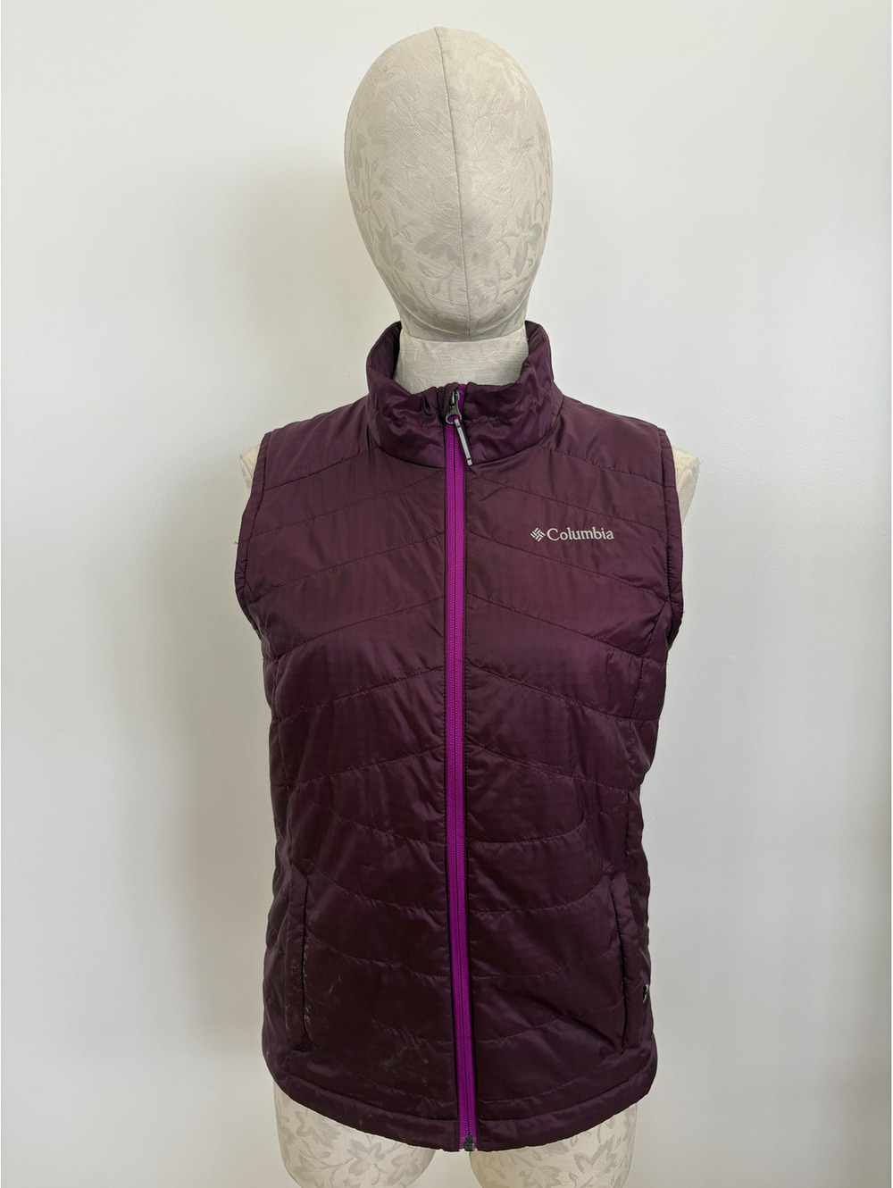 Plum Columbia Puffer Vest, Size L